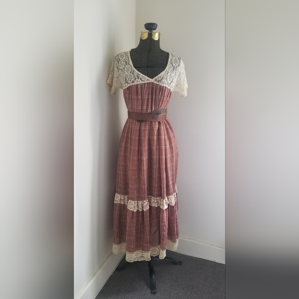 Rare GUNNE SAX Plaid Dress